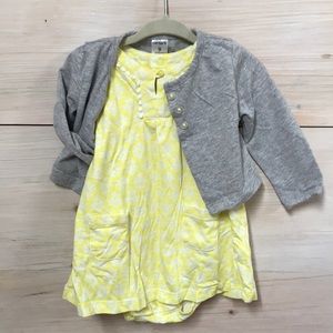 Carter’s dress and cardigan set